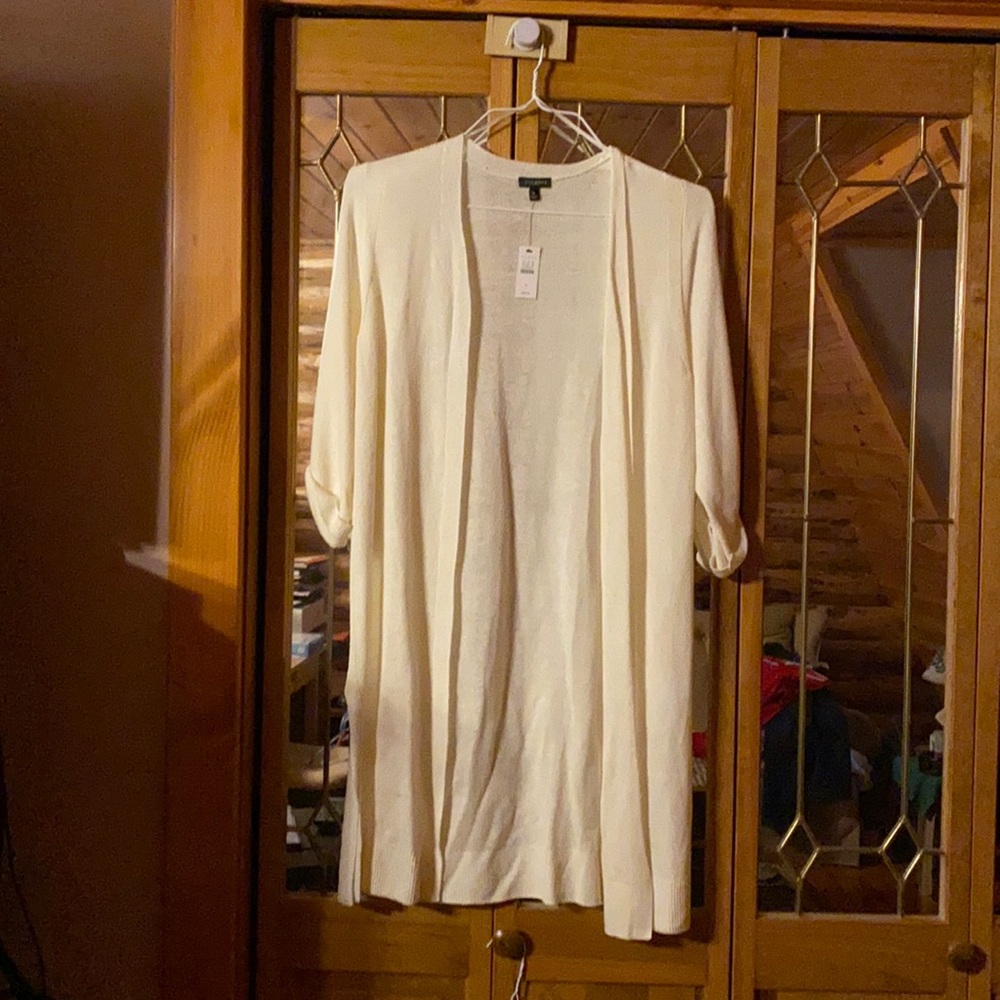 Three quarter sleeve summer weight long sweater